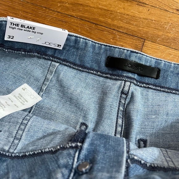 Joe's Jeans Womens mom Jeans Blue Size 32 High-Rise Wide-Leg Stretch $198 357 - Picture 8 of 11